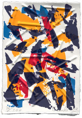 Splitter 4, 4-farbig art print by G�nther Uecker