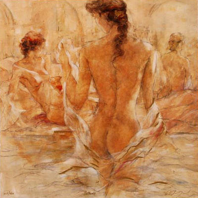Bathers art print by Gary Benfield