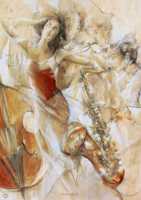 Jazz Nights (2003) art print by Gary Benfield