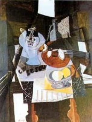 Nature Morte au Compotier art print by Georges Braque