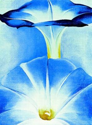 Blue Morning Glories art print by Georgia O'Keeffe