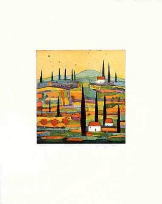 Toskana abends art print by Gerhard Hofmann