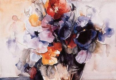 Stiefm�tterchen art print by Gisela Maack