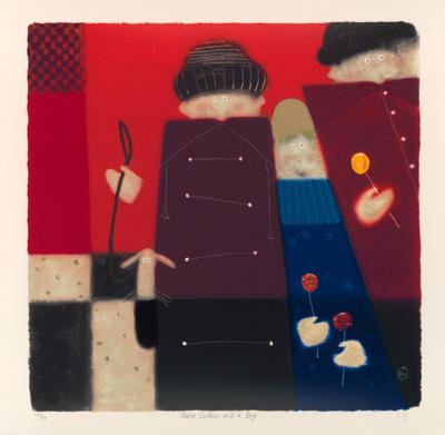 Three Lollies and a Dog art print by Govinder Nazran