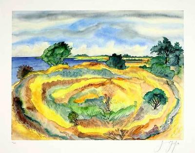 An der K�ste art print by Guenter Grass