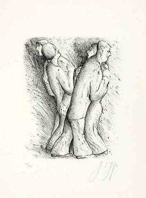 Zwei tanzende Paare (30) art print by Guenter Grass