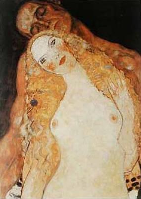 Adamo ed Eva art print by Gustav Klimt