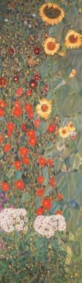 Bauerngarten (Detail) art print by Gustav Klimt