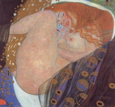 Danae art print by Gustav Klimt