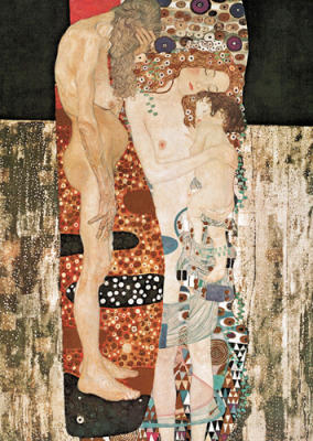 Die Drei Lebensalter art print by Gustav Klimt