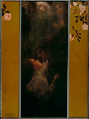 Liebe (Poster) art print by Gustav Klimt