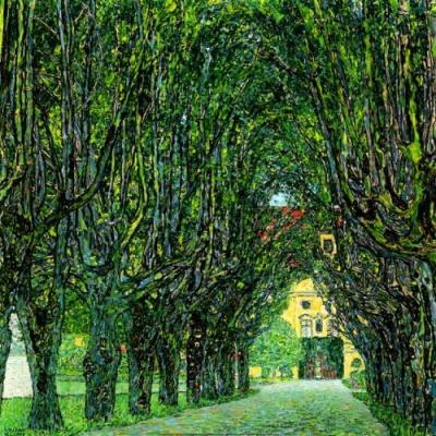 Parkallee von Schloss Kammer