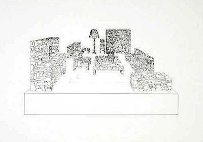 Wohnzimmer 1, 1980 art print by Hans Dieter Schaal