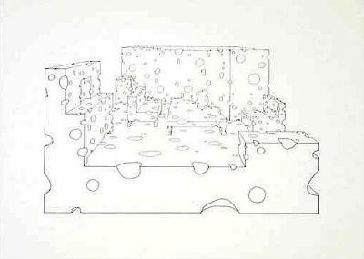 Wohnzimmer 2, 1980 art print by Hans Dieter Schaal
