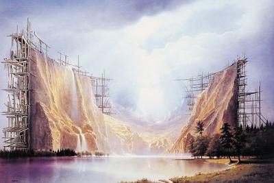 Bergkulisse art print by Hans-Werner Sahm