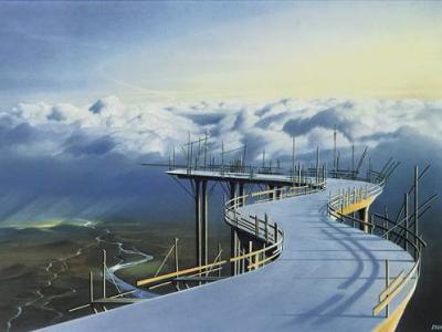 Highway art print by Hans-Werner Sahm