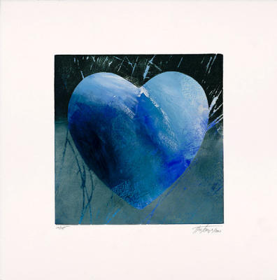 Blaues Herz (2002) art print by Hassan Hashemi