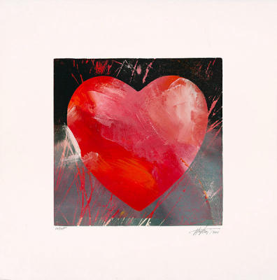 Rotes Herz (2002) art print by Hassan Hashemi