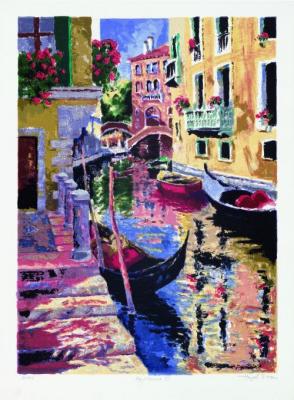 Aqua Venezia III art print by Hazel Soan
