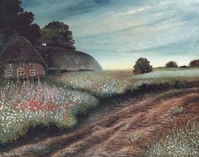 Abendstimmung art print by Heide Dahl