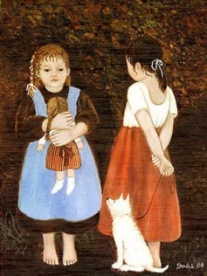 Die Puppenmutter art print by Heide Dahl