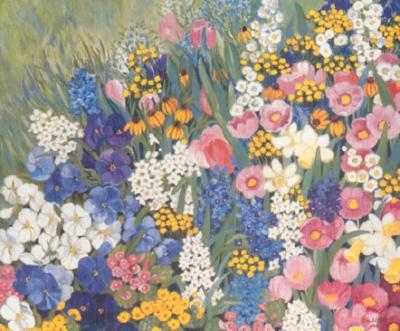 Ein bunter Garten art print by Heide Dahl