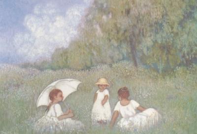 Picknick art print by Heide Dahl