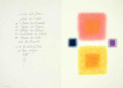 Al Ghazali Gleich der Zahl der Sterne art print by Heinz Mack