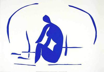 Baigneuse dans le Roseaux, 1952 art print by Henri Matisse