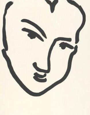 Femme I (Nadia au visage) art print by Henri Matisse