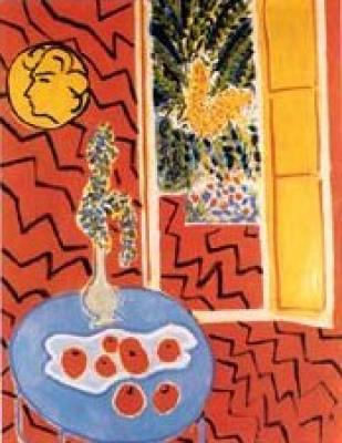 Interieur Rouge art print by Henri Matisse