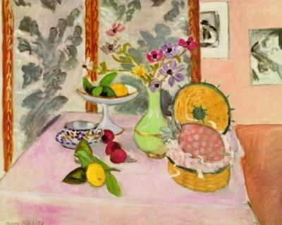 Still Life on Table art print by Henri Matisse