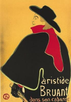 Aristide Bruant art print by Henri de Toulouse-Lautrec