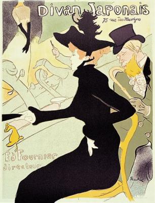 Divan Japonais art print by Henri de Toulouse-Lautrec