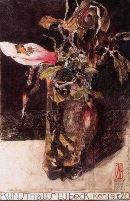 Magnolie L�beck art print by Horst Janssen