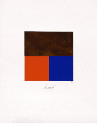 Rost & Orange, Blau art print by J�rgen Freund