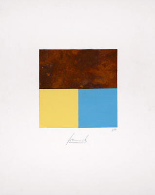 Rost & Zitrone, Hellblau art print by J�rgen Freund