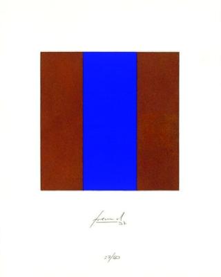Rost, Blau, Rost art print by J�rgen Freund
