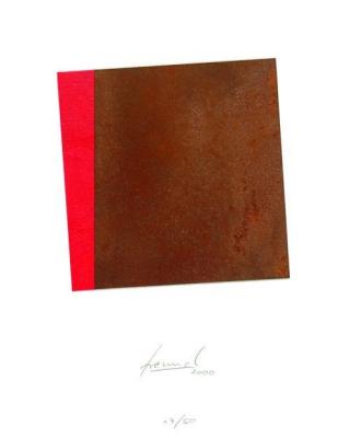 Schr�ge Rot, Collage art print by J�rgen Freund