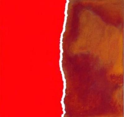 Zerrissen Rot art print by J�rgen Freund