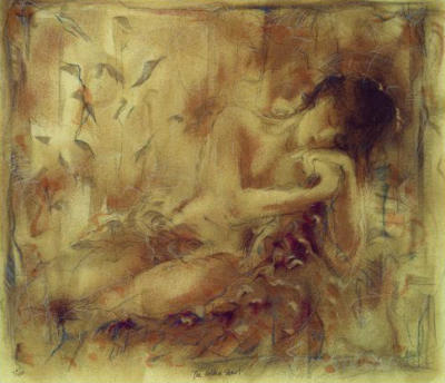 The Golden Shawl (2000) art print by Janet Treby