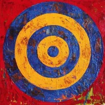 Target art print by Jasper Johns