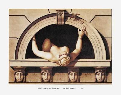 Il est libre, 1798 art print by Jean-Jacques Lequeu