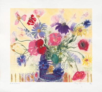 Wild Flowers art print by Jenny Deveraux