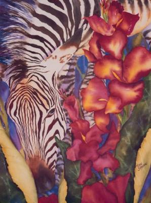 Celebrate the colors of wild art print by Joan Hansen