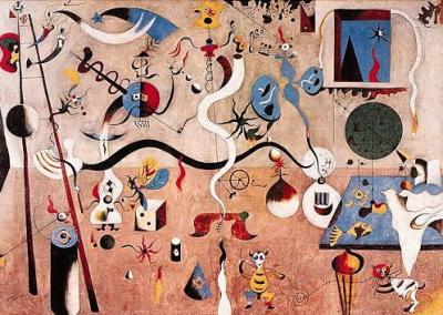 Carnival of Harlequin art print by Joan Miro
