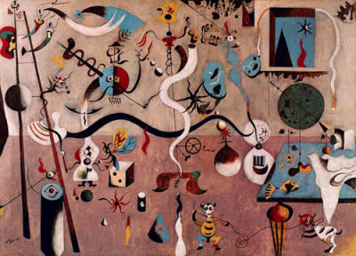 Carnival of Harlequin art print by Joan Miro
