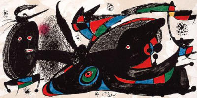 Escultor Great Britain steinsign. art print by Joan Miro