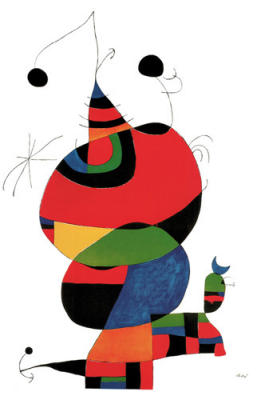 Hommage a Picasso art print by Joan Miro