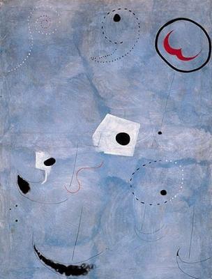 Komposition in Blau (1925) art print by Joan Miro